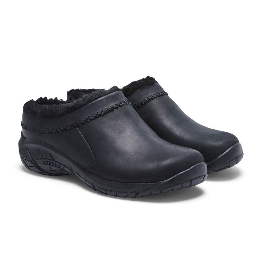 Chaussure Casual Merrell Encore Ice 4 Leather Noir Femme | W.A.QBYZ